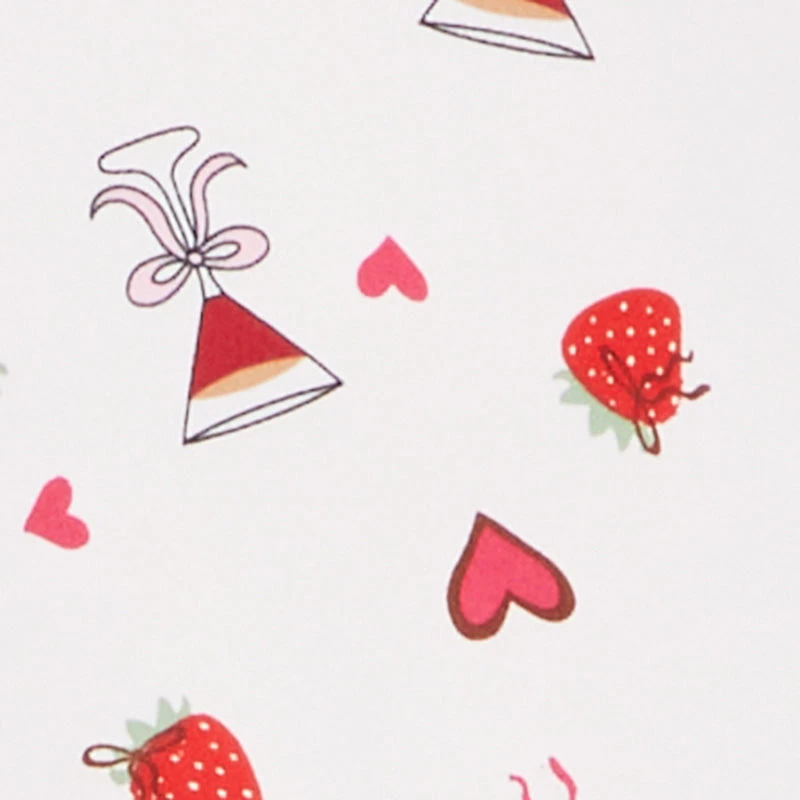 Strawberry Martini Print Cami Nightgown with Robe