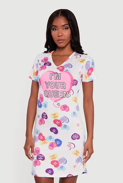Im Your Queen Graphic Sleepshirt