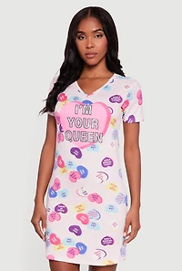 Im Your Queen Graphic Sleepshirt