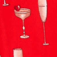 Champagne Print Pajama Cami Nightgown and Robe