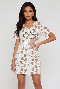Shut Up and Hug Me Graphic Sleepshirt