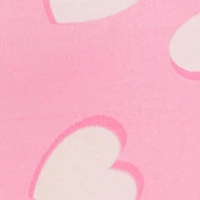 Love Heart Graphic Print Pajama Romper