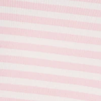 Striped Square Neck Pajama Top and Shorts Set