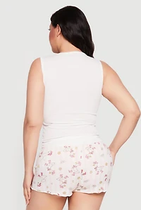 Plus Silly Goose Pajama Tank Top and Shorts