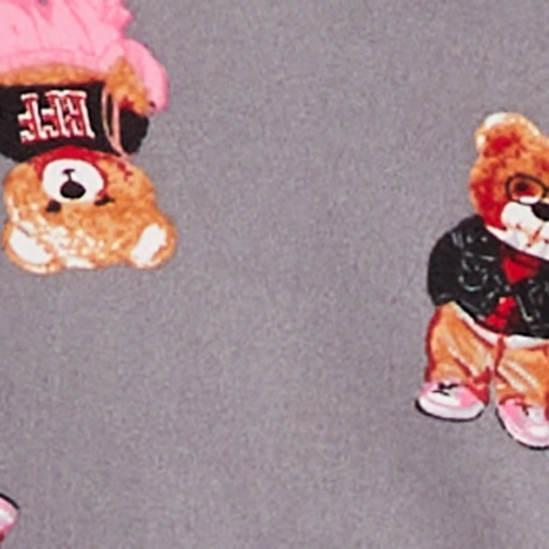 Teddy Bear Print Soft Knit Pajama Cami and Shorts Set