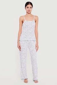 Ditsy Floral Pajama Cami and Pants Set