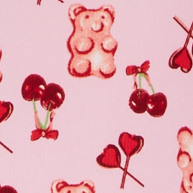 Gummy Bear Candy Print Pajama Cami and Pants Set