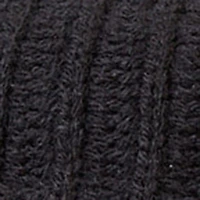 Solid Ribbed Knit Beret