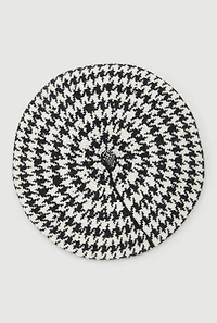Houndstooth Beret