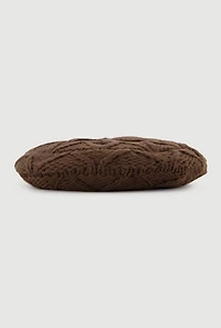 Cozy Cable Knit Beret