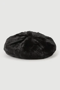 Extra Large Faux Fur Beret