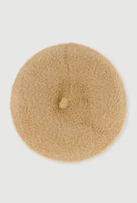 Solid Faux Fur Beret