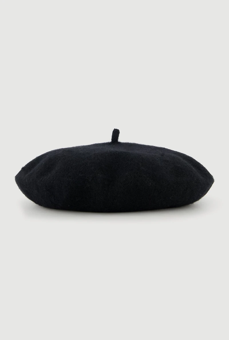 Solid Wool Beret