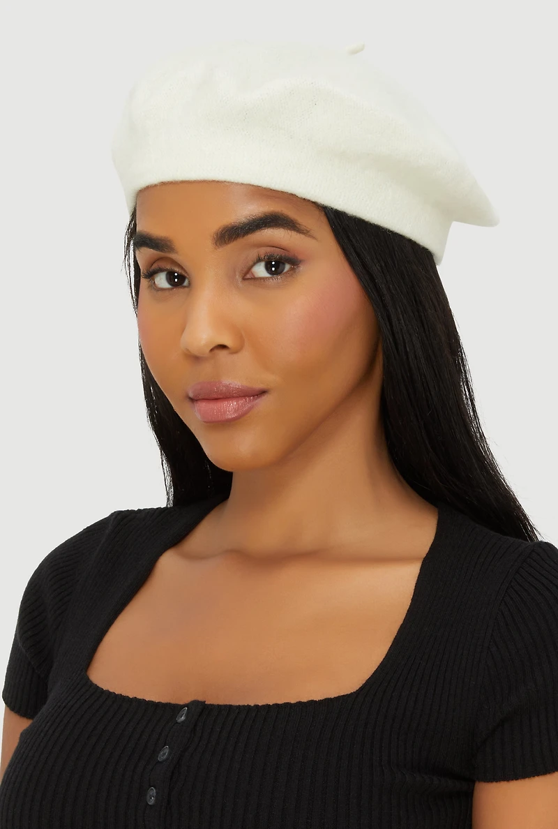 Solid Wool Beret