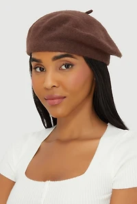 Solid Wool Beret