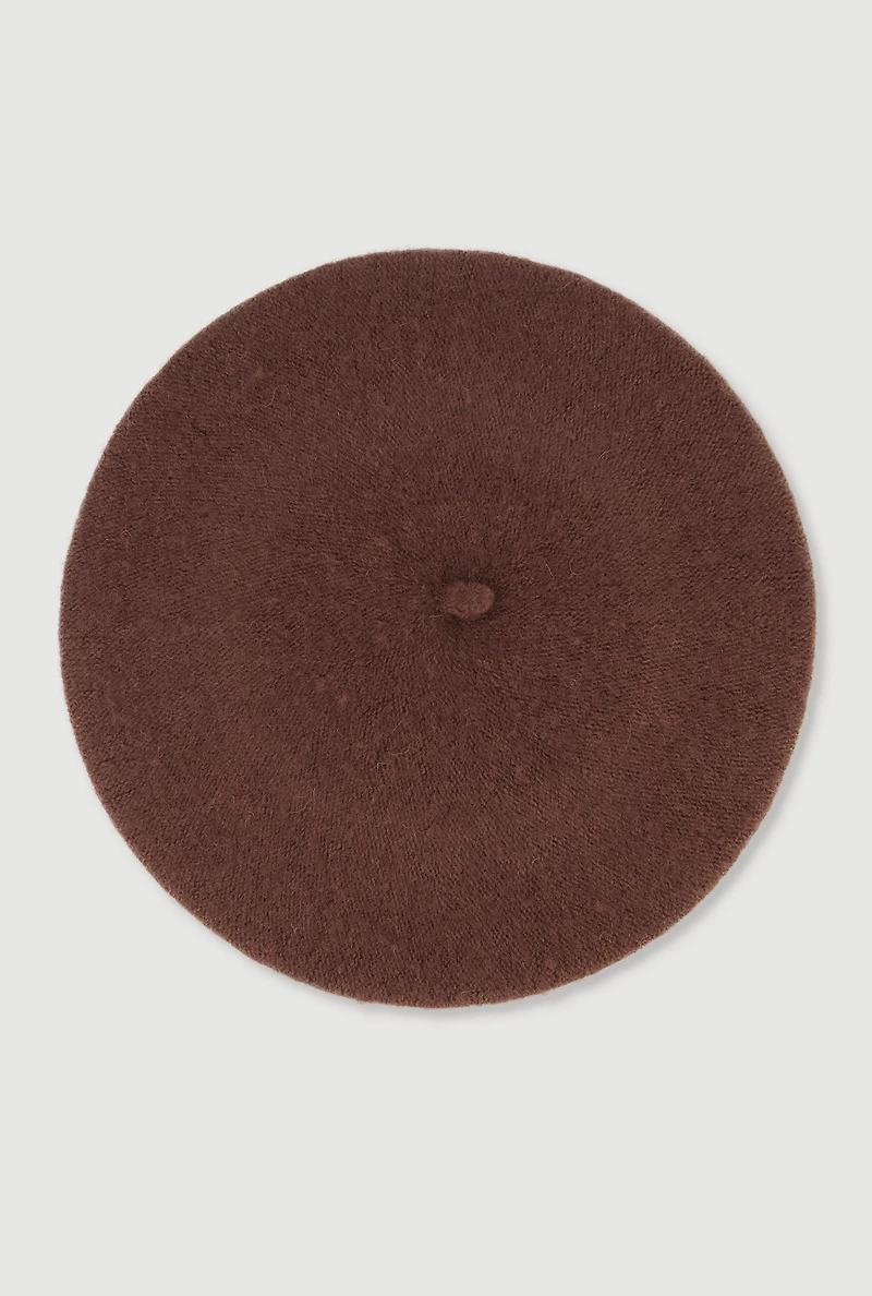 Solid Wool Beret