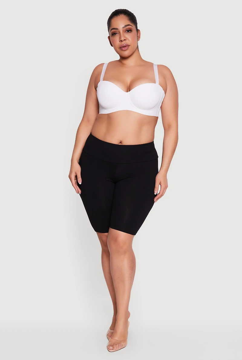 Plus Laser Cut Convertible Balconette Bras 2 Pack