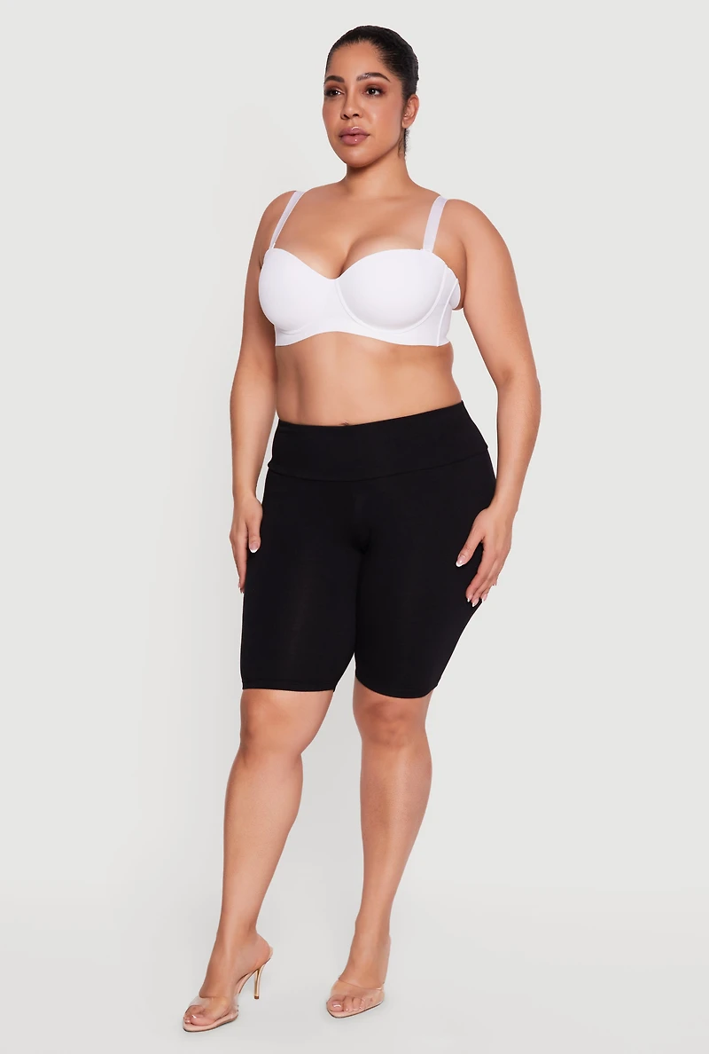 Plus Laser Cut Convertible Balconette Bras 2 Pack