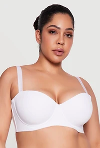 Plus Seamless Laser Cut Convertible Balconette Bra