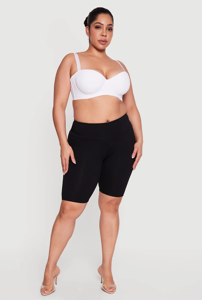 Plus Seamless Laser Cut Convertible Balconette Bra
