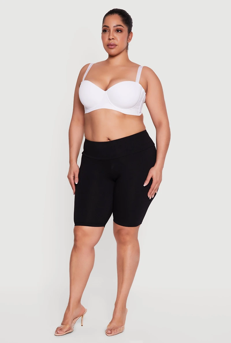 Plus Seamless Laser Cut Convertible Balconette Bra