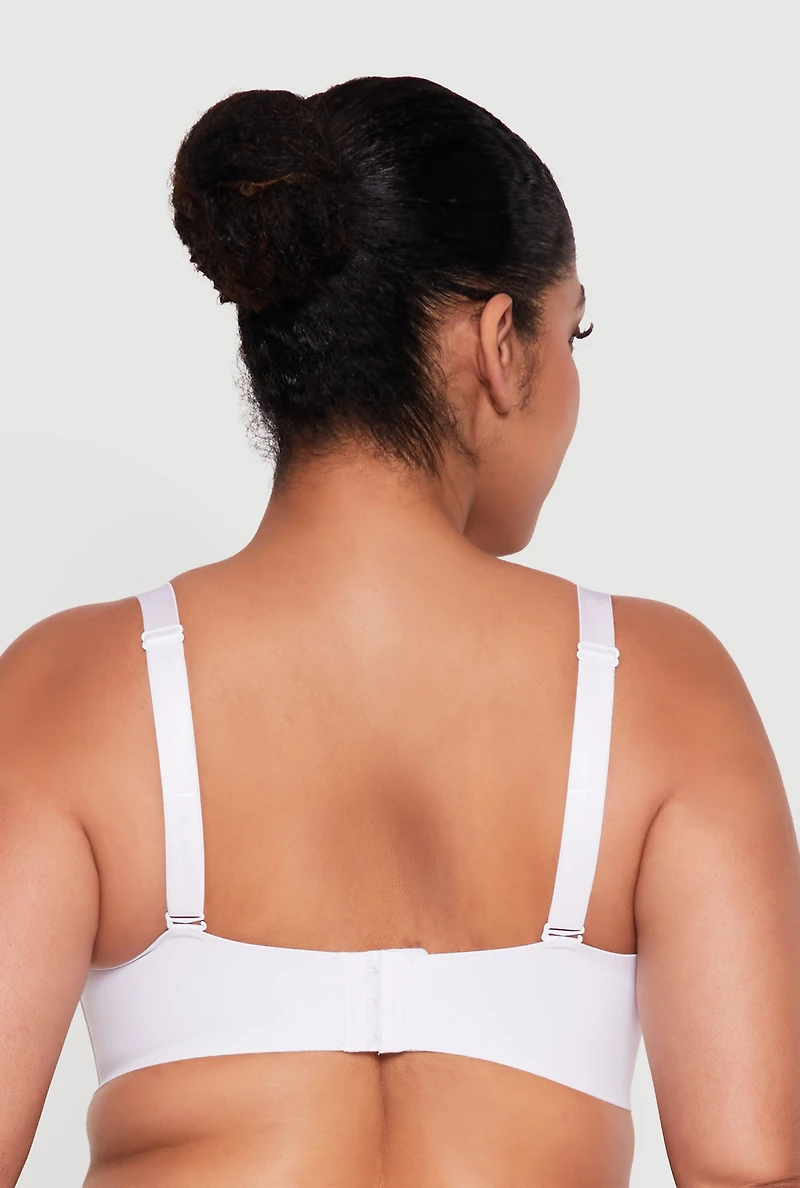 Plus Seamless Laser Cut Convertible Balconette Bra