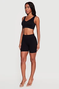 Solid Seamless Sports Bra