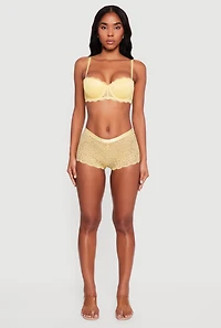 Scalloped Lace Convertible Strapless Bra