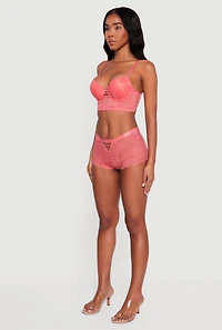 Trendy Caged Detail Plunge Longline Bra