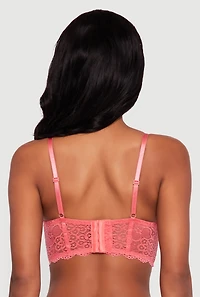 Trendy Caged Detail Plunge Longline Bra