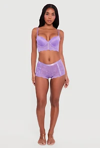 Lace Up Detail Longline Plunge Bra