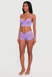 Lace Up Detail Longline Plunge Bra