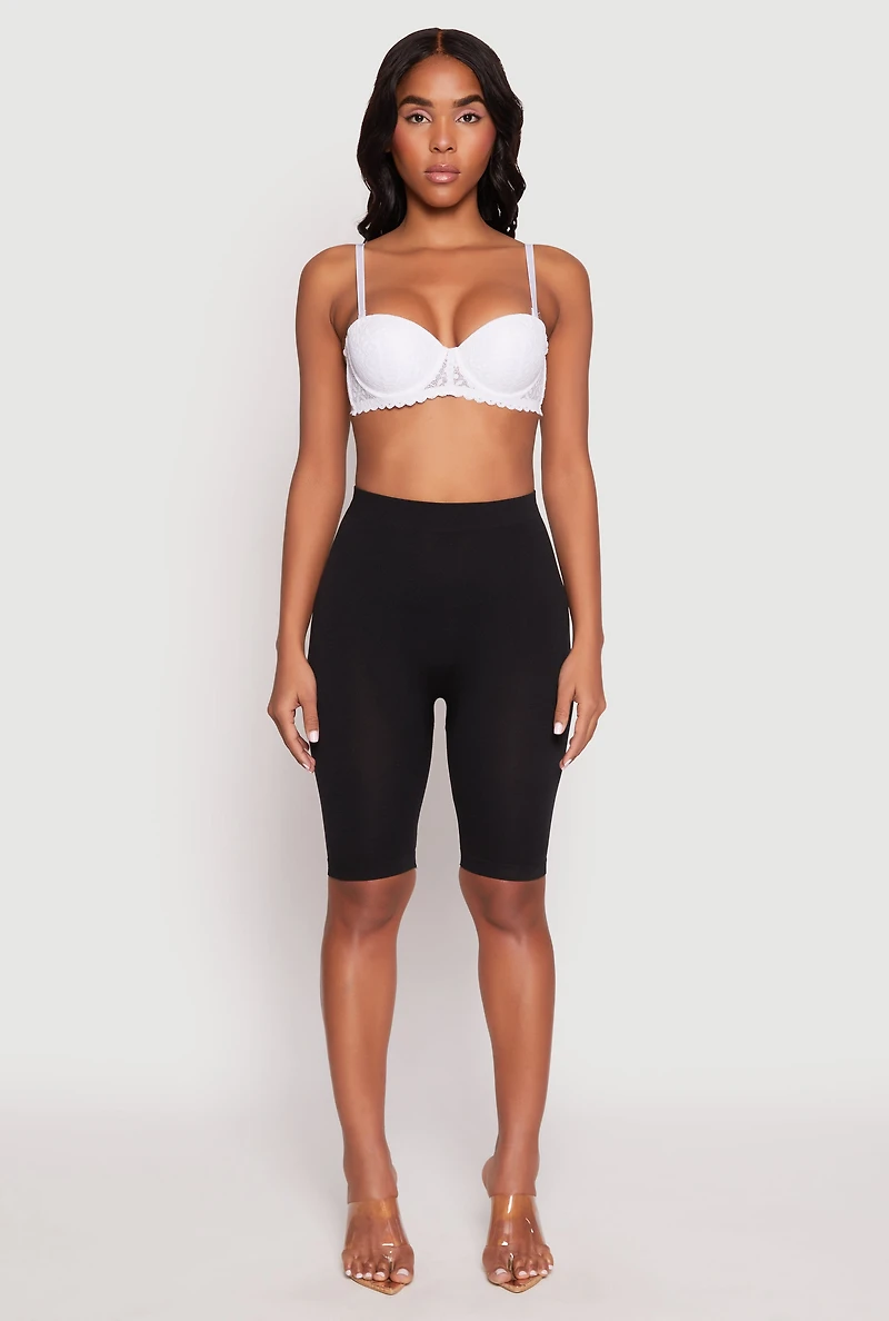 Scalloped Trim Lace Balconette Bra | Convertible to Strapless