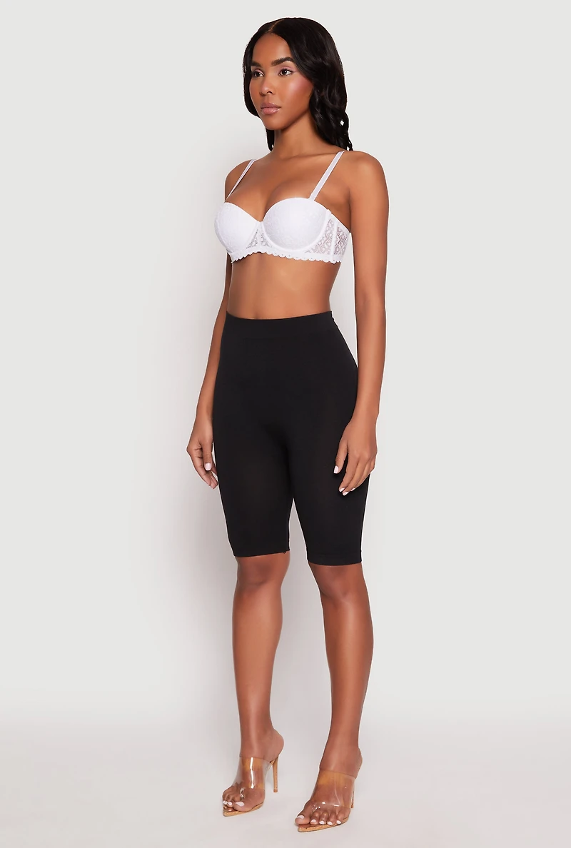 Scalloped Trim Lace Balconette Bra | Convertible to Strapless