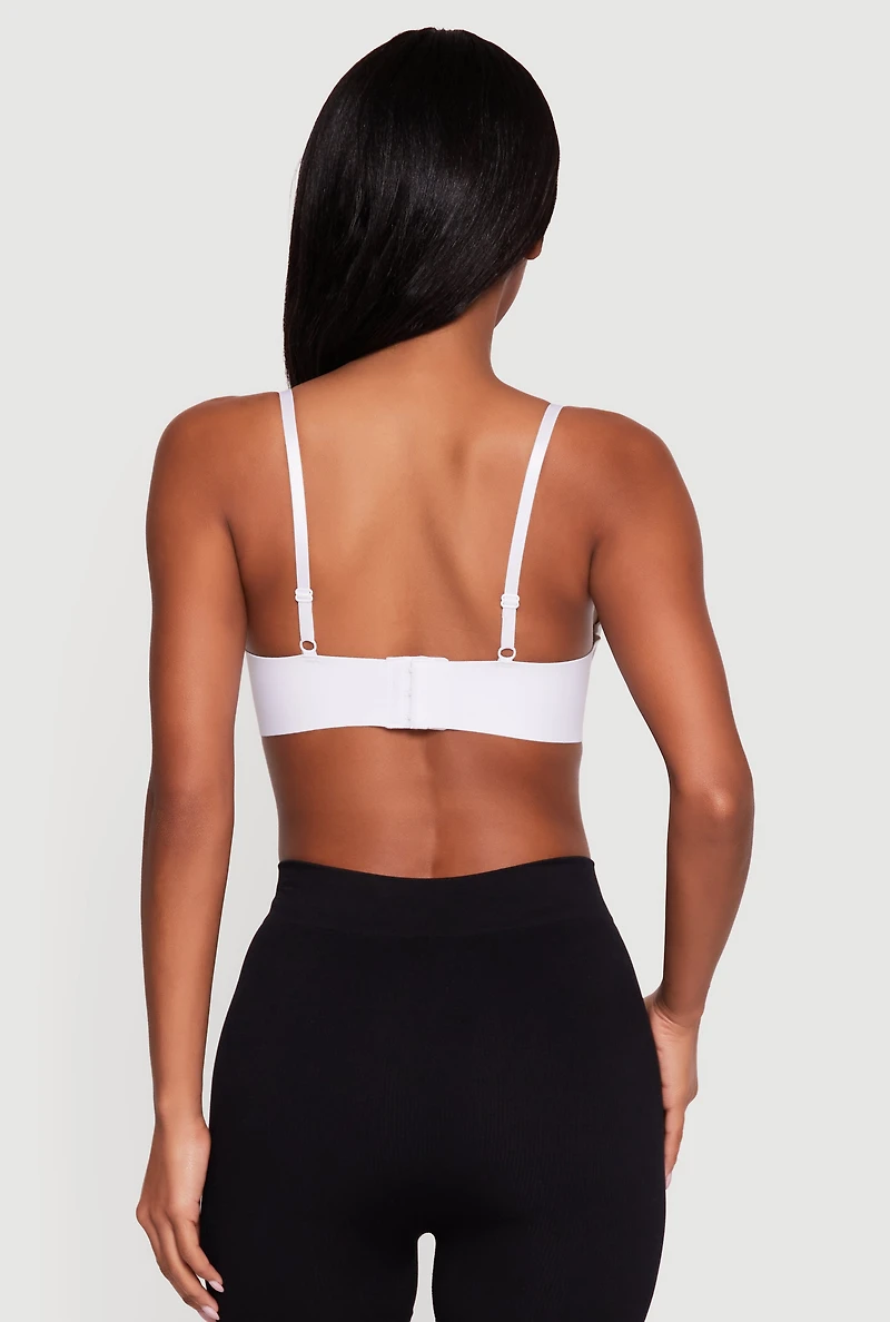 Laser Cut Push Up Plunge Bras 2 Pack
