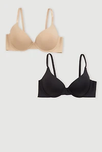Laser Cut Plunge Bras 2 Pack