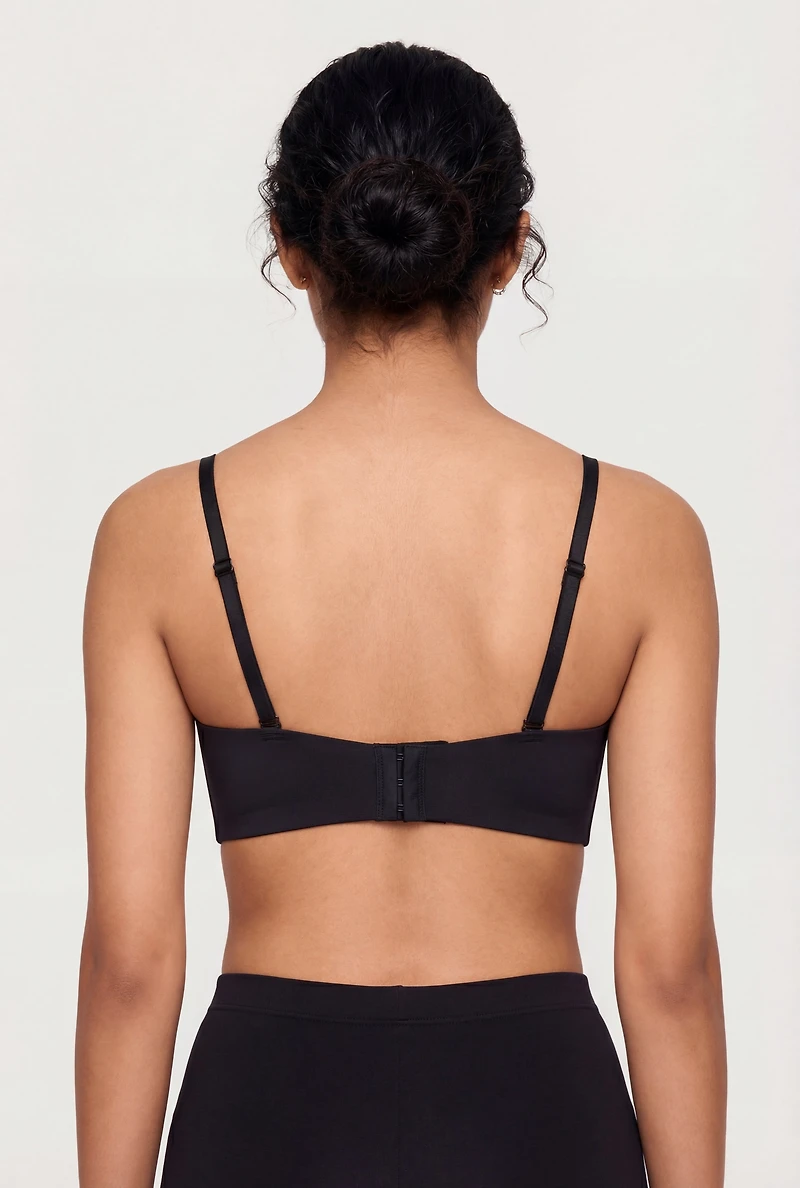 Laser Cut Convertible Balconette Bra