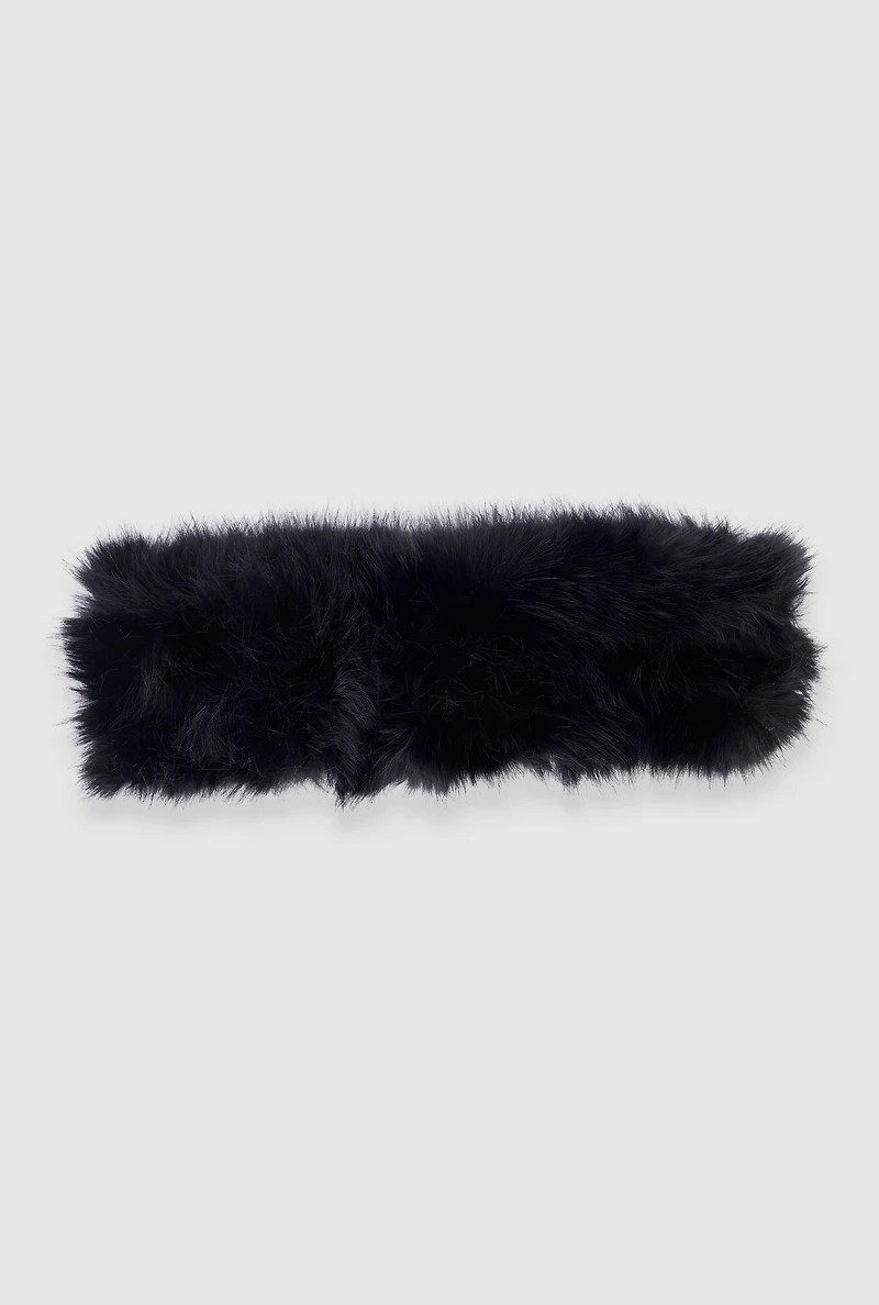 Solid Faux Fur Headband