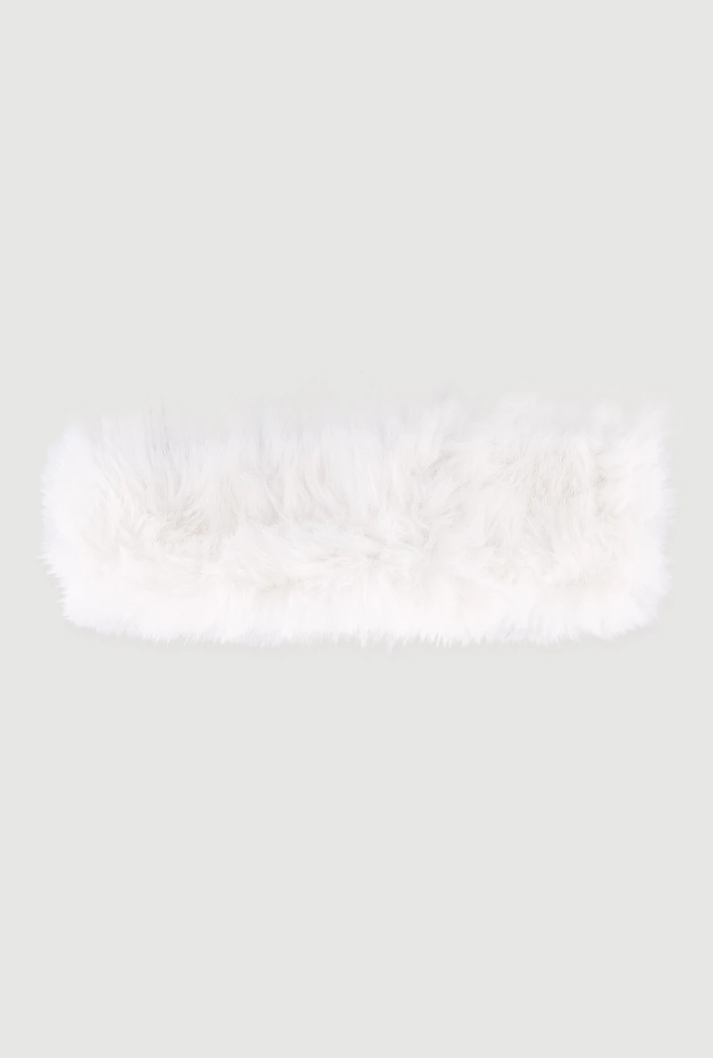 Solid Faux Fur Headband