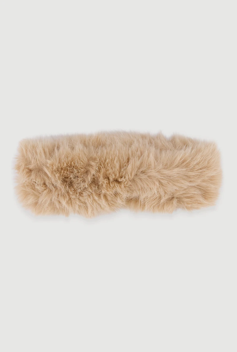 Solid Faux Fur Headband