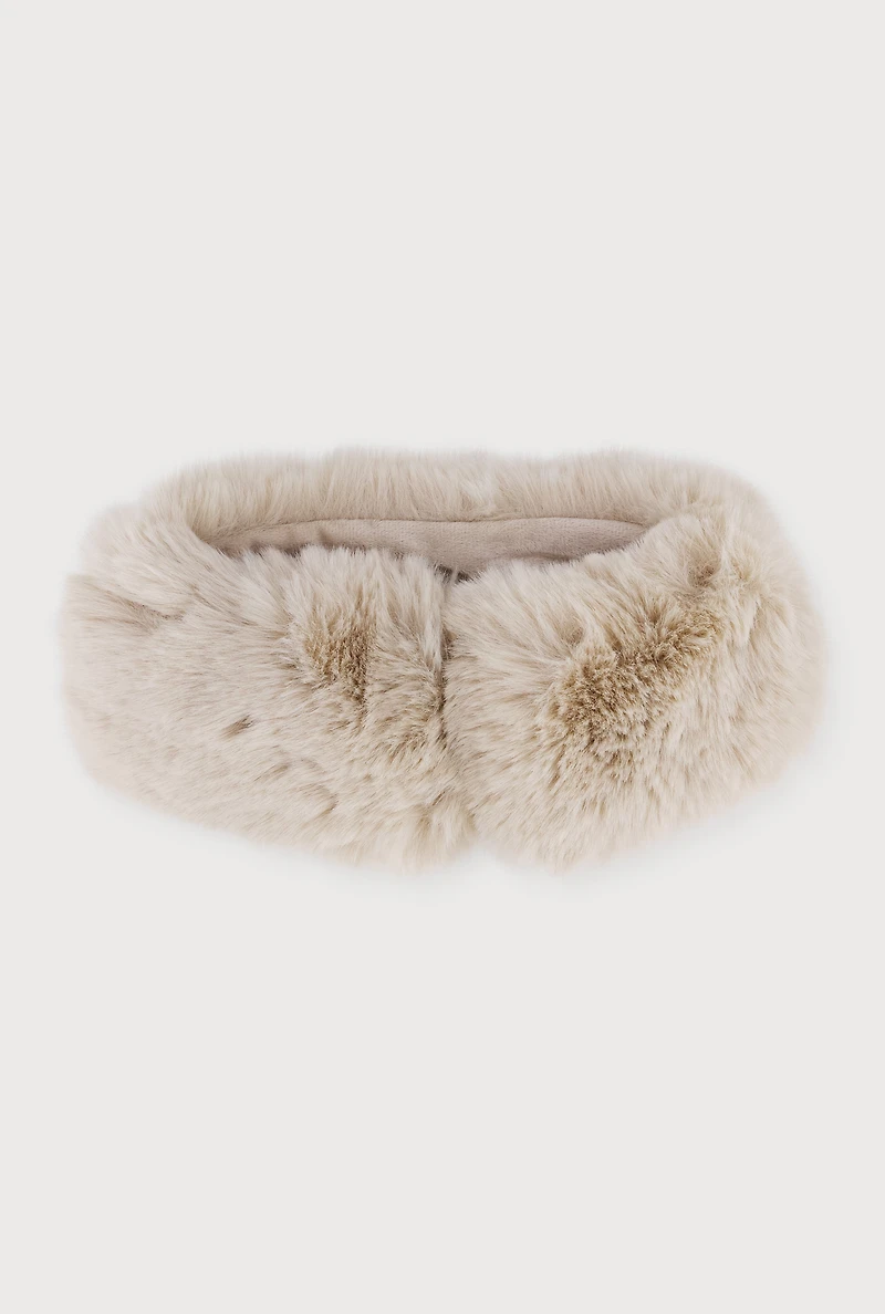 Womens Faux Fur Headband,