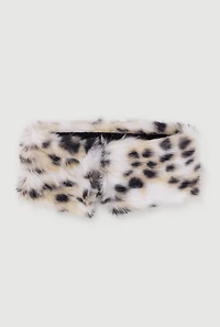Animal Print Faux Fur Headband