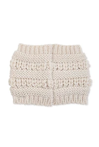 Womens Knitted Headband, White