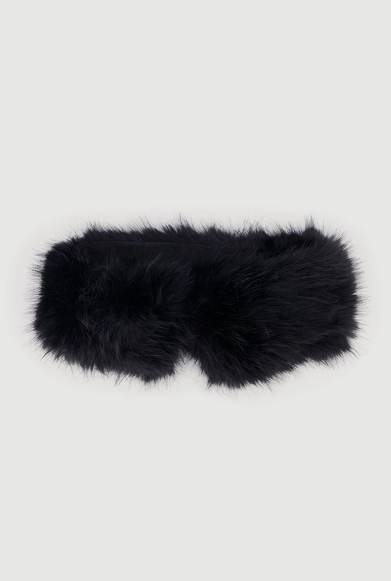 Womens Faux Fur Head Wrap,