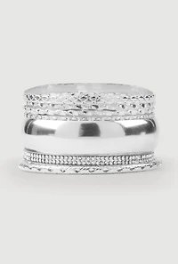 Assorted Metallic Bangles Set of