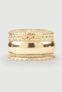 Assorted Metallic Bangles Set of 7