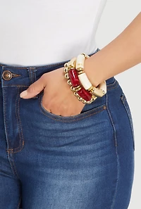 Assorted Beaded Bracelets Set of 3