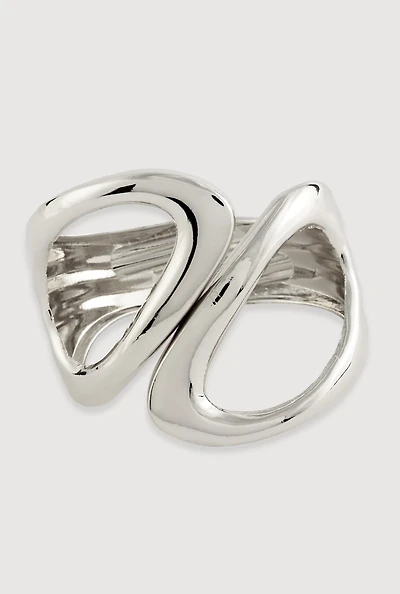 Chunky Metallic Hinge Bangle