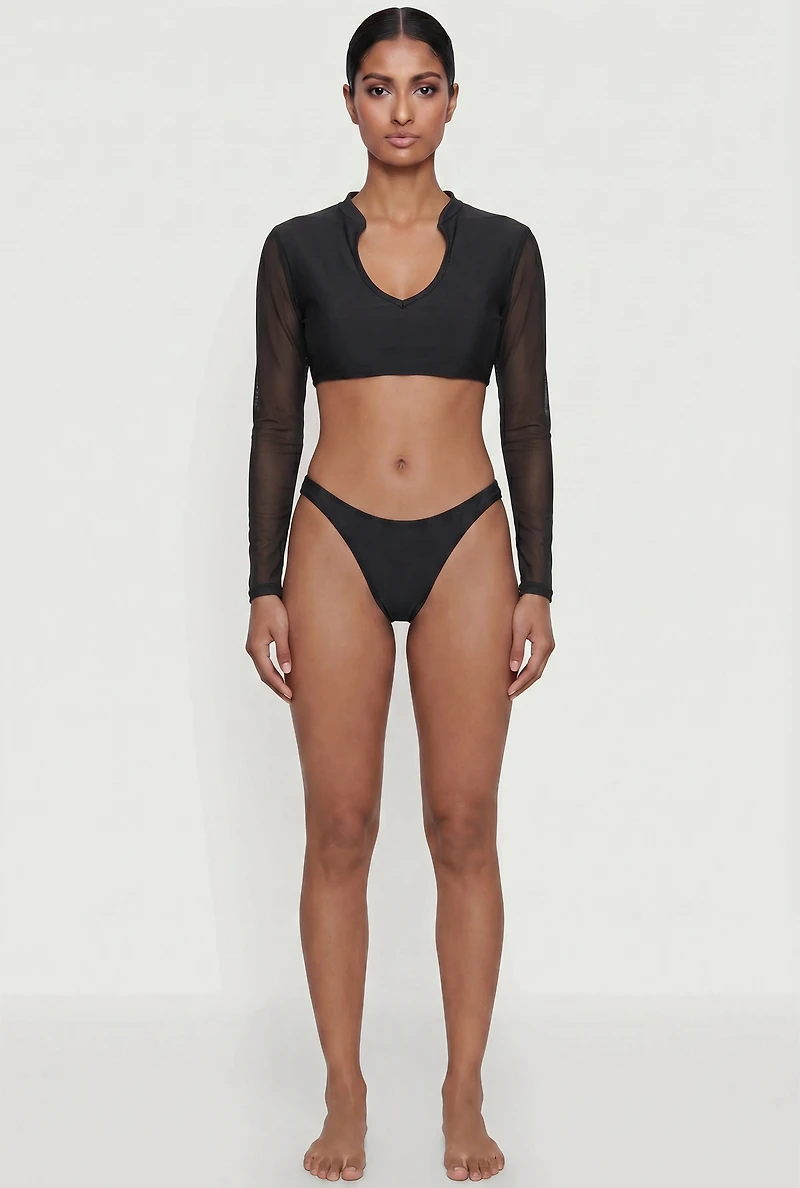 Ruched Back Bikini Bottoms