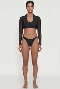 Ruched Back Bikini Bottoms
